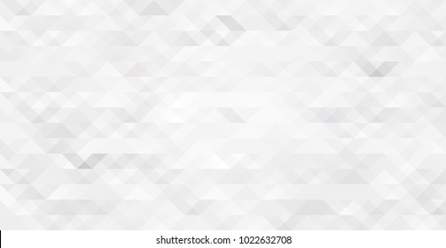 Vector neutral illustration. Modern background with triangles. Abstract geometric pattern. White and grey colors. Triangles fond. Light mosaic backdrop.
