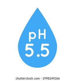 Vector Neutral pH icon. Acidic to normal to alkaline diagram. Laboratory skin care cosmetic indicator. Chemistry science concept. Balance measurement spectrum.