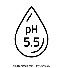 Vector Neutral pH icon. Acidic to normal to alkaline diagram. Laboratory skin care cosmetic indicator. Chemistry science concept. Balance measurement spectrum.