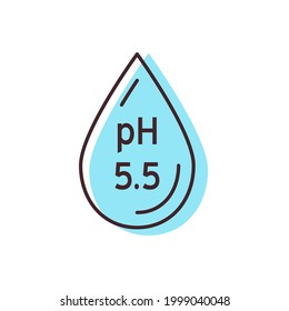 Vector Neutral PH Icon. Acidic To Normal To Alkaline Diagram. Laboratory Skin Care Cosmetic Indicator. Chemistry Science Concept. Balance Measurement Spectrum.