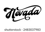 Vector Nevada text typography design for tshirt hoodie baseball cap jacket and other uses vector