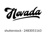 Vector Nevada text typography design for tshirt hoodie baseball cap jacket and other uses vector