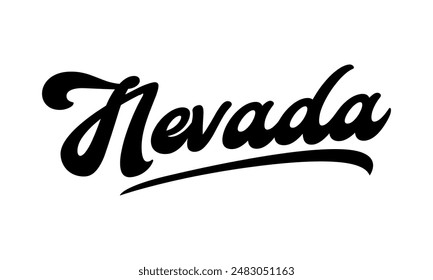 Vector Nevada text typography design for tshirt hoodie baseball cap jacket and other uses vector