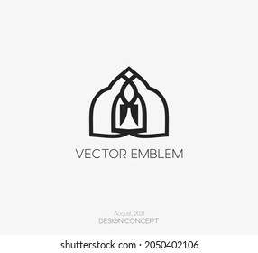 Vector new emblem design element for new brand identity and business. Vector