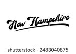 Vector New Hampshire text typography design for tshirt hoodie baseball cap jacket and other uses vector

