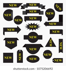 Vector. New labels and sticker set