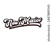 Vector New Mexico text typography design for tshirt hoodie baseball cap jacket and other uses vector