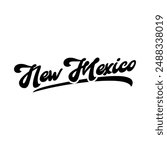Vector New Mexico text typography design for tshirt hoodie baseball cap jacket and other uses vector