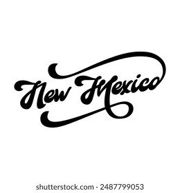 Vector New Mexico text typography design for tshirt hoodie baseball cap jacket and other uses vector