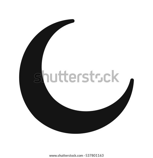 Vector New Moon Icon Stock Vector (Royalty Free) 537801163