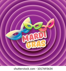 vector new orleans mardi gras vector violet background with carnival mask and text. vector mardi gras party or fat tuesday purple poster design template with space for text