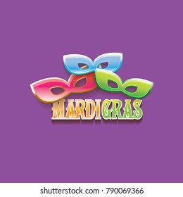 vector  new orleans mardi gras vector background with carnival mask and text. vector mardi gras party or fat tuesday purple poster design template with space for text