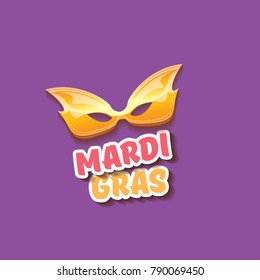 vector  new orleans mardi gras vector background with carnival mask and text. vector mardi gras party or fat tuesday purple poster design template with space for text