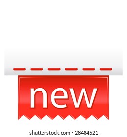 vector new red tag (gradients only)