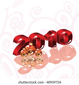 Vector New year 2010