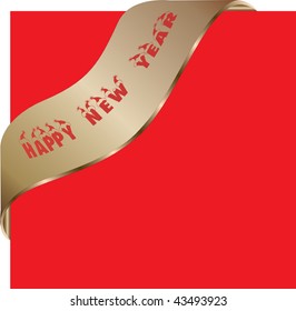Vector new year 2010 beautiful gold design