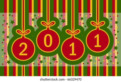 vector new year 2011 background