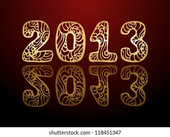 vector New Year 2013