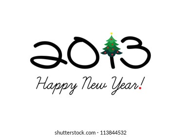 Vector New year 2013 card, Vector Christmas 2013 card