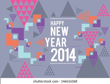 vector new year 2014