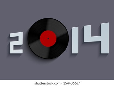 vector new year 2014 background. Eps10