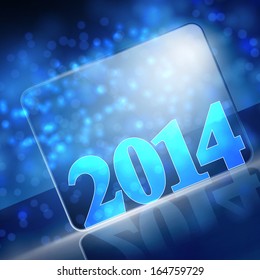 vector new year 2014 beautiful design