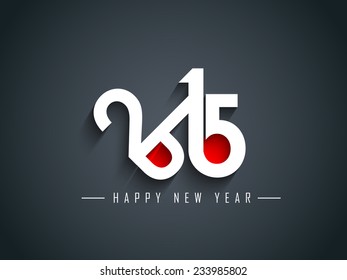 Vector new year 2015 card design with stylish text effects. eps10 