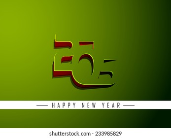 Vector new year 2015 card design with stylish text effects. eps10 
