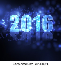 Vektorneujahr 2016 schönes Design