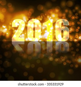 vector new year 2016 beautiful design