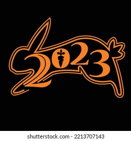 
vector para el nuevo año 2023