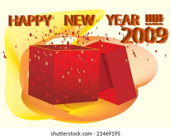 A vector New Year background.