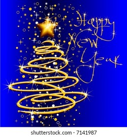 Vector "new year" background