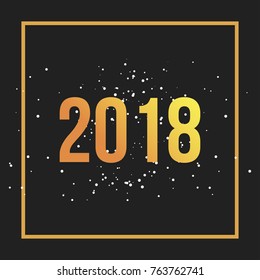 Vector New Year Black background