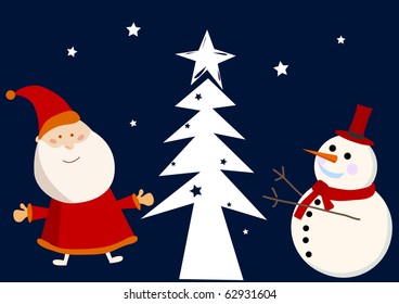 Vector New year card.