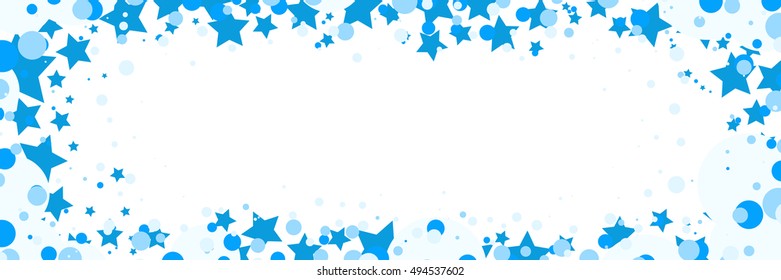 Vector New Year or Christmas background with snowflakes border