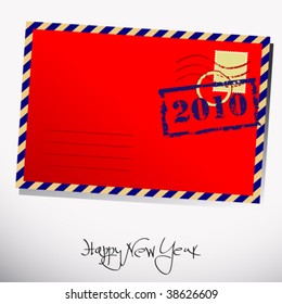 Vector New Year envelope