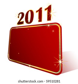 Vector New Year frame
