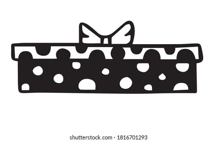 doodle de regalo de año nuevo vectorial dibujado a mano