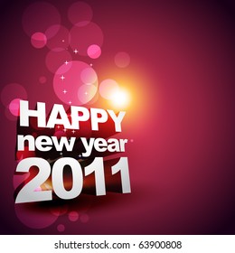 vector new year glowing design