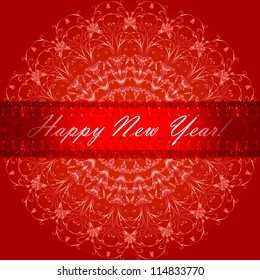 vector New Year greeting card