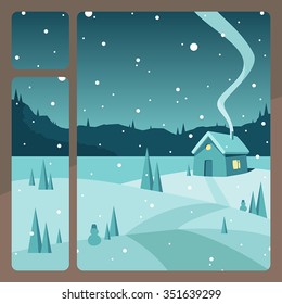 Vector new year greeting card
