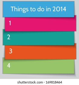 Vector New Year Resolution To Do List template