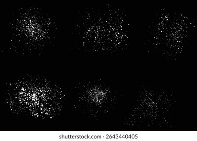 Vector new year white snowflakes background design collection