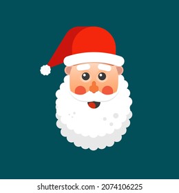 vector new year winter illustration banner background merry holiday hat celebration happy day red card old man poster cute character funny festive object person graphic design cartoon face season 