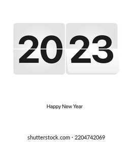 vector new year wish in apple style