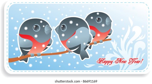 vector New Years card