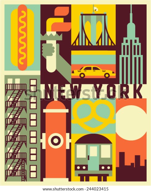 394 Cartoon Map Of New York City Images, Stock Photos & Vectors ...