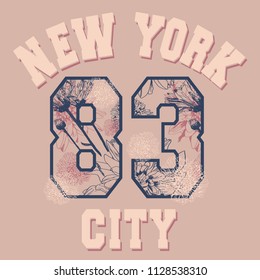 Vector New York City tee design