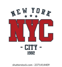 vector new york city typography text design for t shirt, poster or your brand